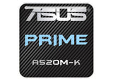 ASUS PRIME A520M-K Motherboard 1"x1" Chrome Effect Domed Case Badge / Sticker Logo