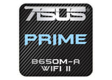 ASUS PRIME B650M-A WIFI II Motherboard 1"x1" Chrome Effect Domed Case Badge / Sticker Logo