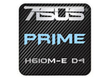 ASUS PRIME H610M-E D4 Motherboard 1"x1" Chrome Effect Domed Case Badge / Sticker Logo