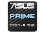 ASUS PRIME Z790-P WIFI Motherboard 1"x1" Chrome Effect Domed Case Badge / Sticker Logo