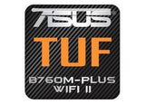 ASUS TUF GAMING B760M-PLUS WIFI II Motherboard 1"x1" Chrome Effect Domed Case Badge / Sticker Logo