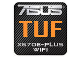 ASUS TUF GAMING X670E-PLUS WIFI Motherboard 1"x1" Chrome Effect Domed Case Badge / Sticker Logo