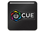 Corsair iCue Liquid Cooling 1"x1" Chrome Effect Domed Case Badge / Sticker Logo