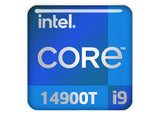 Intel Core i9 14900T 1"x1" Chrome Effect Domed Case Badge / Sticker Logo