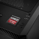 AMD Radeon RX 5700 1"x1" Badge de boîtier bombé effet chromé / Logo autocollant