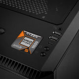 AMD Ryzen 5 9600 1"x1" Chrome Effect Domed Case Badge / Sticker Logo