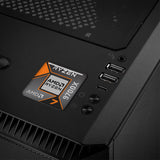 AMD Ryzen 7 9700X 1"x1" Chrome Effect Domed Case Badge / Sticker Logo