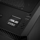 Asus B550 1"x1" Efecto cromado Caja abovedada Insignia / Logotipo adhesivo