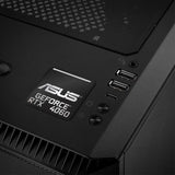 Asus GeForce RTX 4060 1"x1" Badge de boîtier bombé effet chrome / Logo autocollant