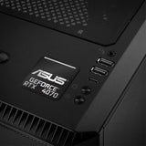 Asus GeForce RTX 4070 1"x1" Badge de boîtier bombé effet chrome / Logo autocollant