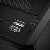 ASUS GeForce RTX 4070 SUPER 1"x1" Chrome Effect Domed Case Badge / Sticker Logo