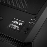 Asus GeForce RTX 5070 1"x1" Chrome Effect Domed Case Badge / Sticker Logo