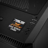 Asus ROG STRIX Z690 Insignia/logotipo adhesivo de caja abovedada con efecto cromado de 1"x1"