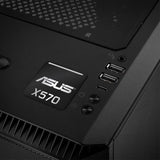 Asus X570 1"x1" Efecto cromado Caja abovedada Insignia / Logotipo adhesivo