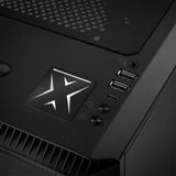 Corsair Hydro X Water Cooling X 1"x1" Chrome Effect Domed Case Badge / Sticker Logo