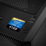 Intel Core i3 4160 1"x1" Insignia de caja abovedada con efecto cromado / Logotipo adhesivo