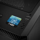 Intel Core i5 7400 1"x1" Chrome Effect Domed Case Badge / Sticker Logo