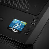 Intel Core i5 7600K 1"x1" Chrome Effect Domed Case Badge / Sticker Logo