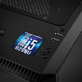 Intel Core i5 8259U 1"x1" Chrome Effect Domed Case Badge / Sticker Logo