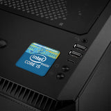 Intel Core i5 Generation 1"x1" Chrome Effect Domed Case Badge / Sticker Logo