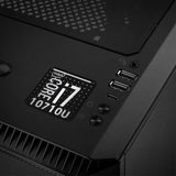 Intel Core i7 10710U 1"x1" Insignia de caja abovedada con efecto cromado / Logotipo adhesivo