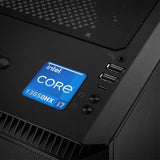 Intel Core i7 13650HX 1"x1" Chrome Effect Domed Case Badge / Sticker Logo