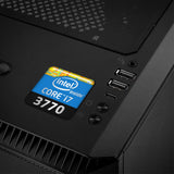 Intel Core i7 3770 1"x1" Chrome Effect Domed Case Badge / Sticker Logo