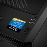 Intel Core i7 4770 1"x1" Chrome Effect Domed Case Badge / Sticker Logo