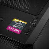 Intel Core i7 4940MX Extreme Edition 1"x1" Chrome Effect Domed Case Badge / Sticker Logo