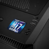 Intel Core i7 8086K 1"x1" Badge de boîtier bombé effet chromé / Logo autocollant
