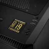 Intel Core i9 10980XE 1"x1" Chrome Effect Domed Case Badge / Sticker Logo