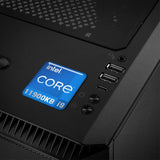 Intel Core i9 11900KB 1"x1" Chrome Effect Domed Case Badge / Sticker Logo