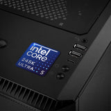 Intel Core Ultra 5 245K 1"x1" Chrome Effect Domed Case Badge / Sticker Logo