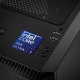 Intel Core Ultra 7 265 1"x1" Chrome Effect Domed Case Badge / Sticker Logo