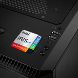 Intel Iris Xe Graphics G7 80EU 1"x1" Chrome Effect Domed Case Badge / Sticker Logo