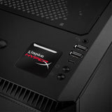 Kingston HyperX 1"x1" Chrome Effect Domed Case Badge / Sticker Logo