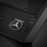Mercedes Benz 1"x1" Chrome Effet Dôme Case Badge / Autocollant Logo