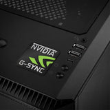 Insignia/logotipo adhesivo de caja abovedada con efecto cromado de 1"x1" de nVidia G-Sync