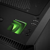 Diseño del logotipo de nVidia n.º 2 Insignia/logotipo adhesivo de caja abovedada con efecto cromado de 1"x1"