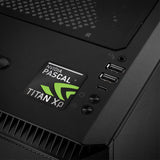 nVidia Pascal Titan Xp 1"x1" Chrome Effet Dôme Case Badge / Autocollant Logo