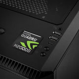 nVidia Quadro K2000D 1"x1" Badge de boîtier bombé effet chromé / Logo autocollant