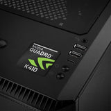 nVidia Quadro K410 1"x1" Badge de boîtier bombé effet chromé / Logo autocollant
