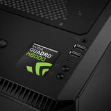 nVidia Quadro K6000 1"x1" Badge de boîtier bombé effet chromé / Logo autocollant