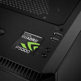 nVidia Quadro P5000 1"x1" Badge de boîtier bombé effet chromé / Logo autocollant