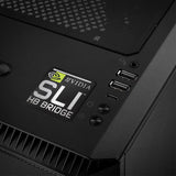 nVidia SLI HB Bridge 1"x1" Estuche abovedado con efecto cromado Insignia/logotipo adhesivo
