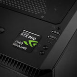 nVidia RTX Pro 2000 Blackwell 1"x1" Chrome Effect Domed Case Badge / Sticker Logo