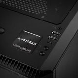 Phanteks Liquid Cooling 1"x1" Chrome Effect Domed Case Badge / Sticker Logo