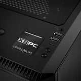 XSPC Liquid Cooling 1"x1" Chrome Effect Domed Case Badge / Sticker Logo