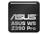 Asus WS Z390 Pro 1"x1" Insignia de caja abovedada con efecto cromado / Logotipo adhesivo