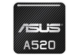 Asus A520 1"x1" Efecto cromado Caja abovedada Insignia / Logotipo adhesivo